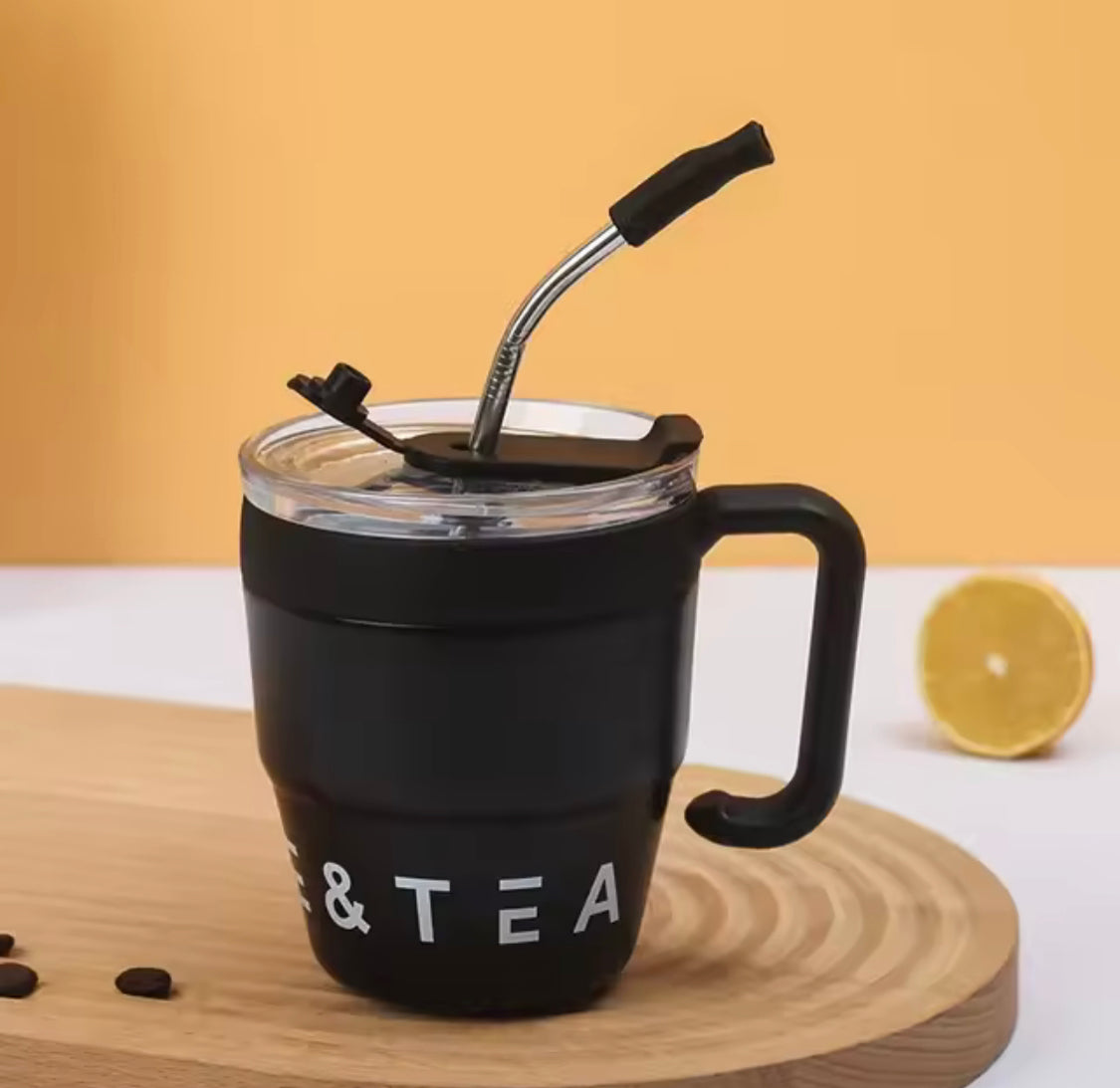 480ml Straw Covered Coffee Mug, Stainless Steel Insulated Cup, Hot/Cold Beverage Cup, Stainless Steel Thermos Mug, Office Outdoor Coffe Mug 480ml Straw Covered Coffee Mug, Stainless Steel Insulated Cup, Hot/Cold Beverage Cup, Stainless Steel Thermos Mug, Office Outdoor Coffe Mug